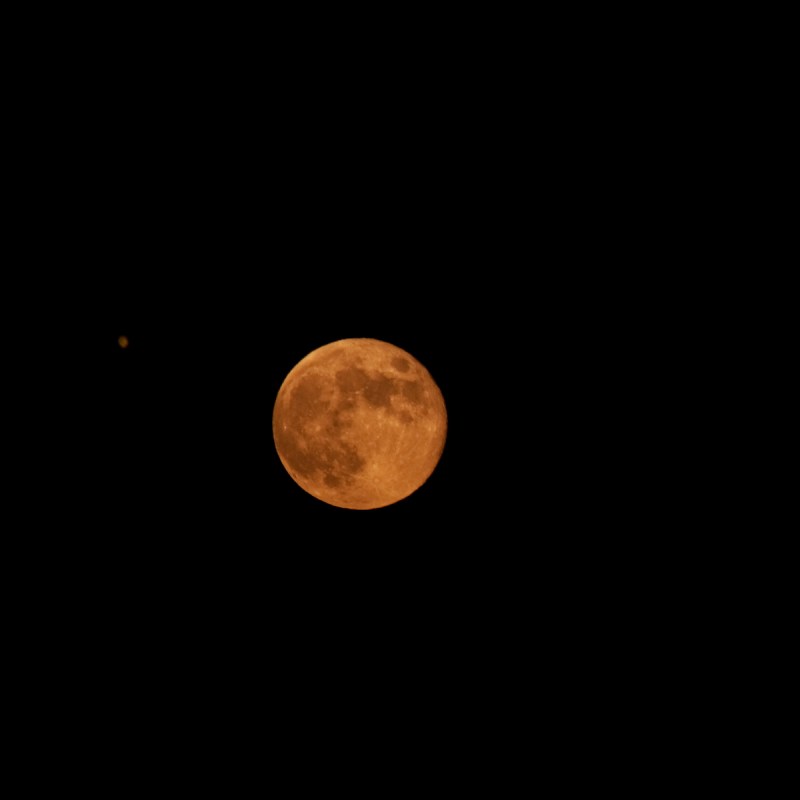 A full harvest moon in mid-September