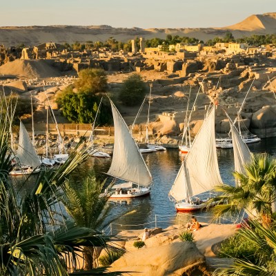 The Nile River in Aswan, Egypt