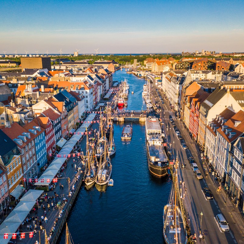 Nyhavn entertainment district in Copenhagen