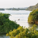 The Nile River in Jinja City, Uganda