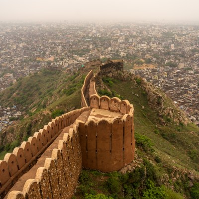 Aerial view of Jaipur from Nahargarh Fort