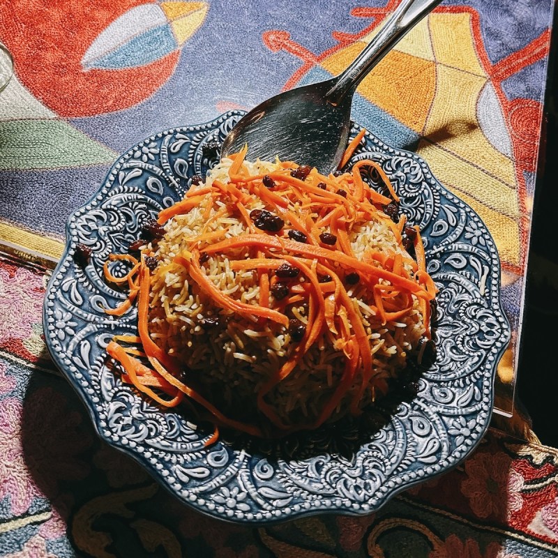 Rice plate from Afghan Kitchen