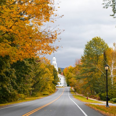 Bennington, Vermont, during the fall
