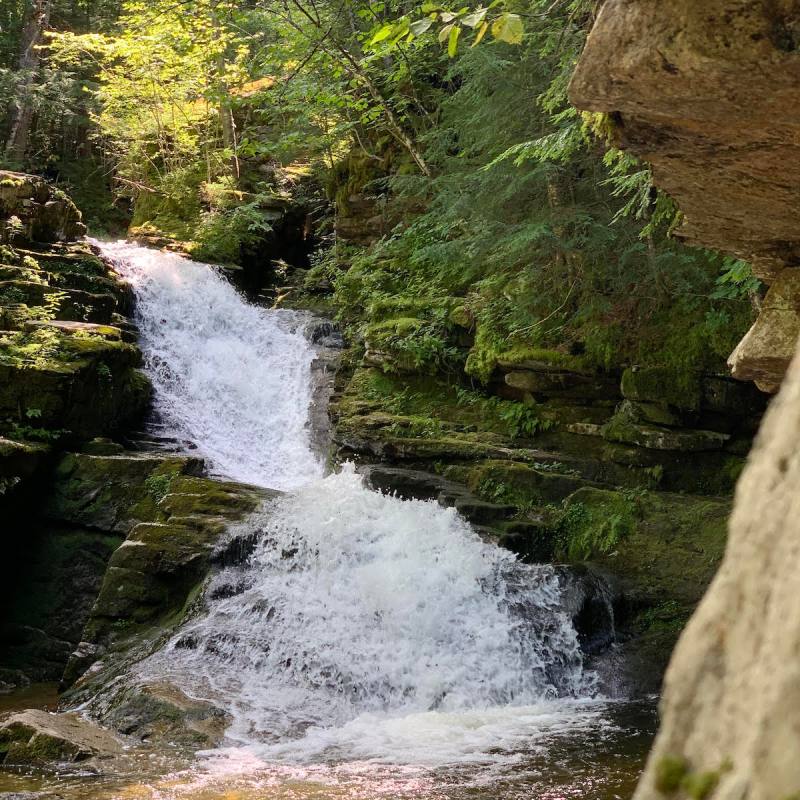 Waterfall along the Cascade Path in Waterville Valley