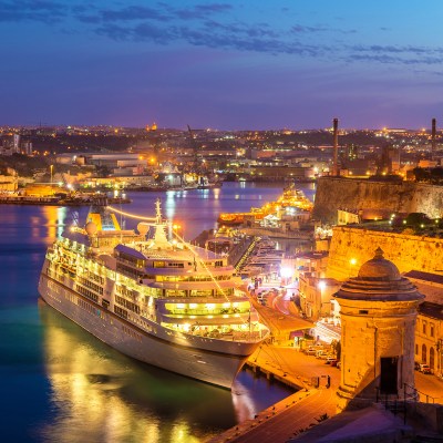 Port of Valletta in the Mediterranean