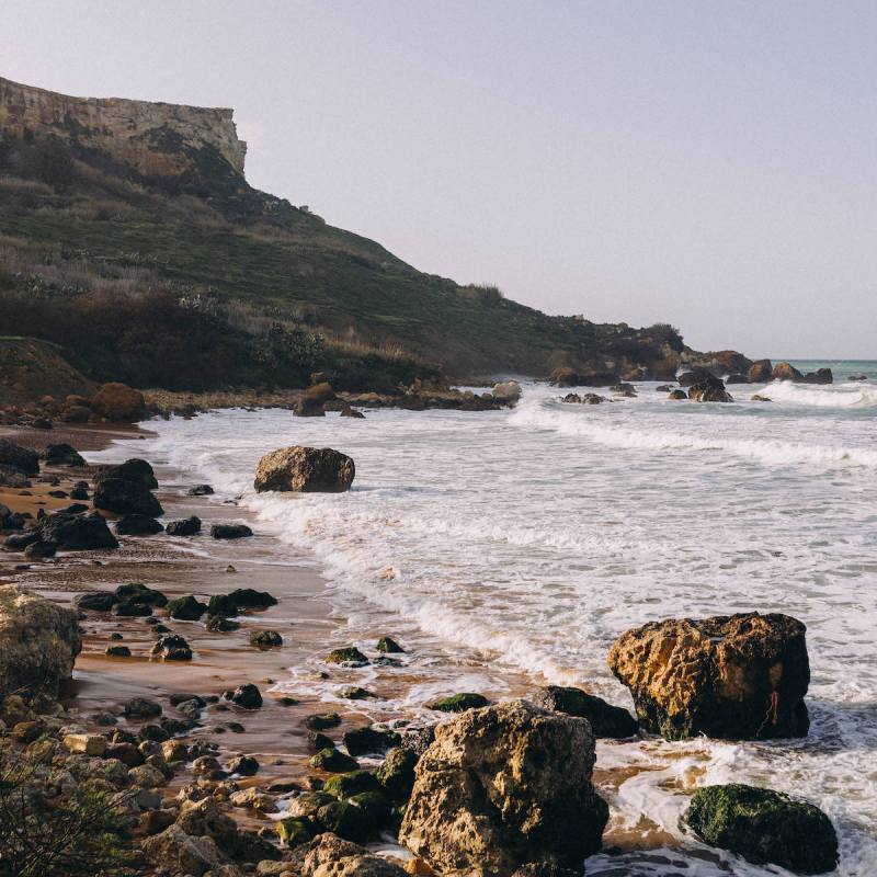 San Blas Bay in Nadur, Malta