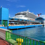 Cruise port docked in San Juan, Puerto Rico
