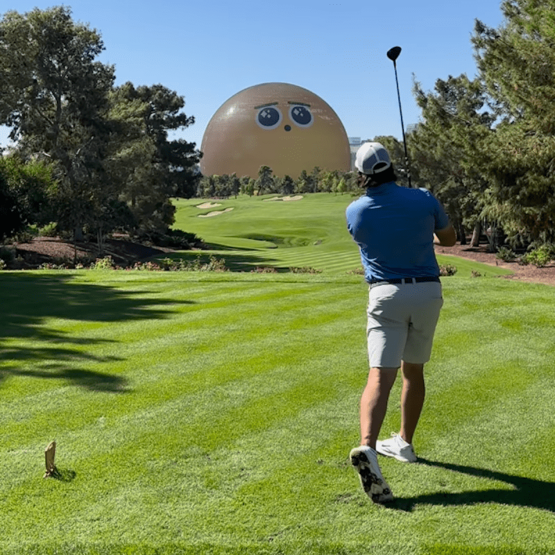 sphere trolls golfer