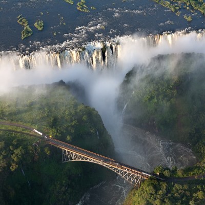 Victoria Falls Bridge in Africa