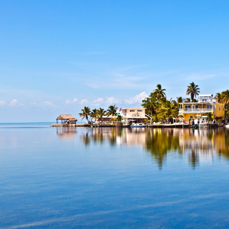 Water glistening in the Florida Keys