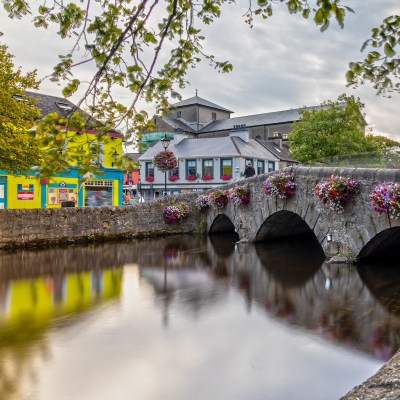 Westport Bridge over the Carrowbeg River in Westport, Ireland