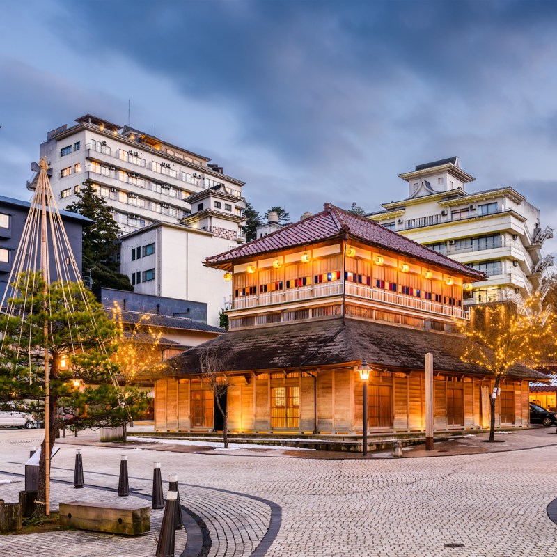 Yamashiro Onsen in Kaga, Ishikawa, Japan