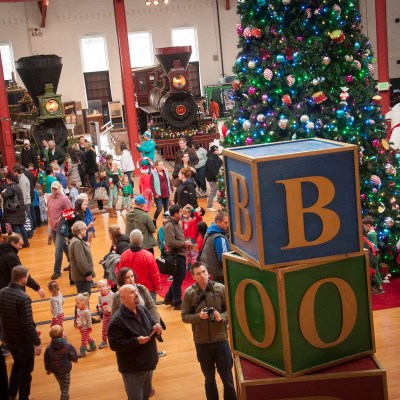 The B&O Railroad Museum during Christmas time