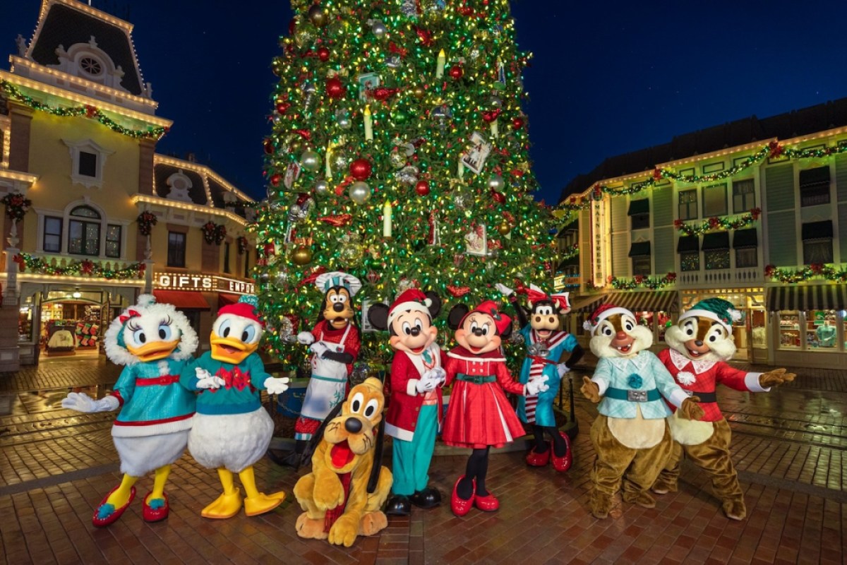 Mickey Mouse, Minnie Mouse, and pals debut new looks for the holidays at Disneyland