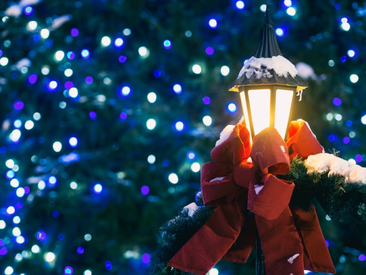 Christmas decorations in Frankenmuth, Michigan