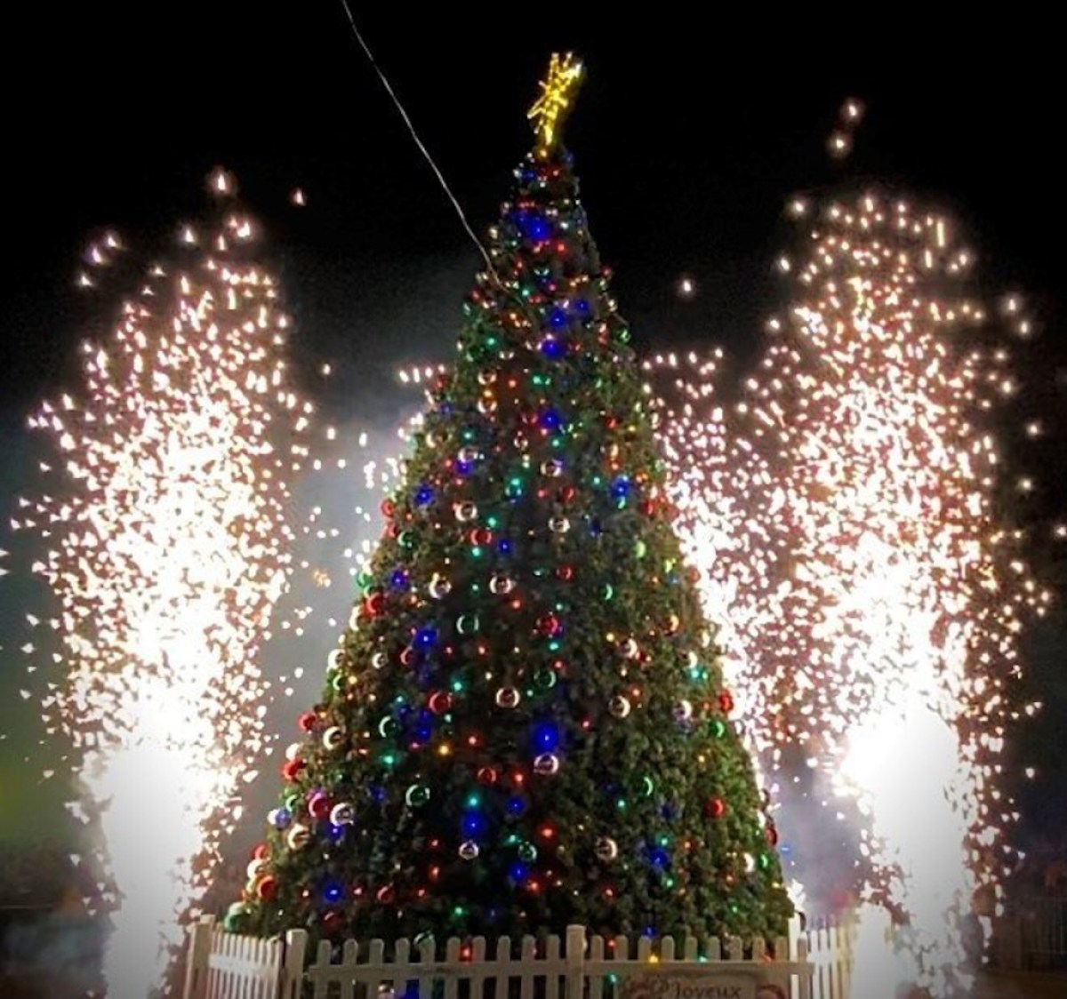 Christmas tree in Natchez, Mississippi
