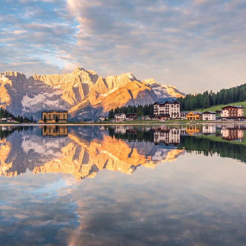 Lake Misurina in Italy, near Cortina d'Ampezzo