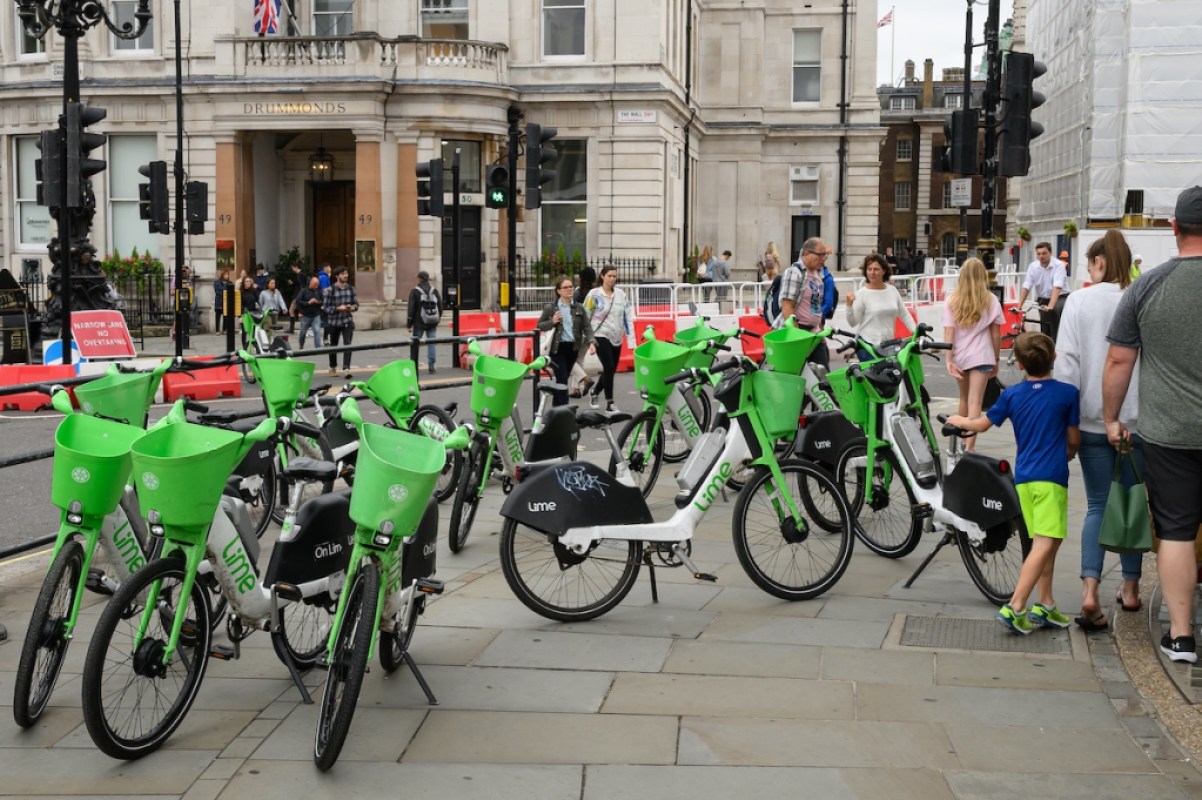 Public rental e-bikes in London