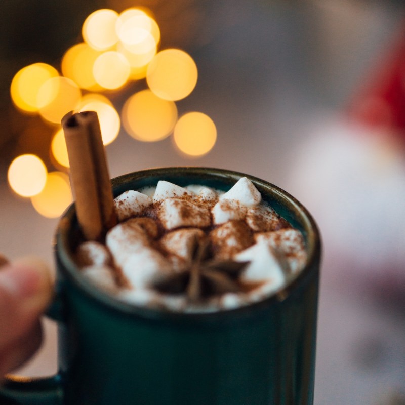 Decorative and delicious hot chocolate