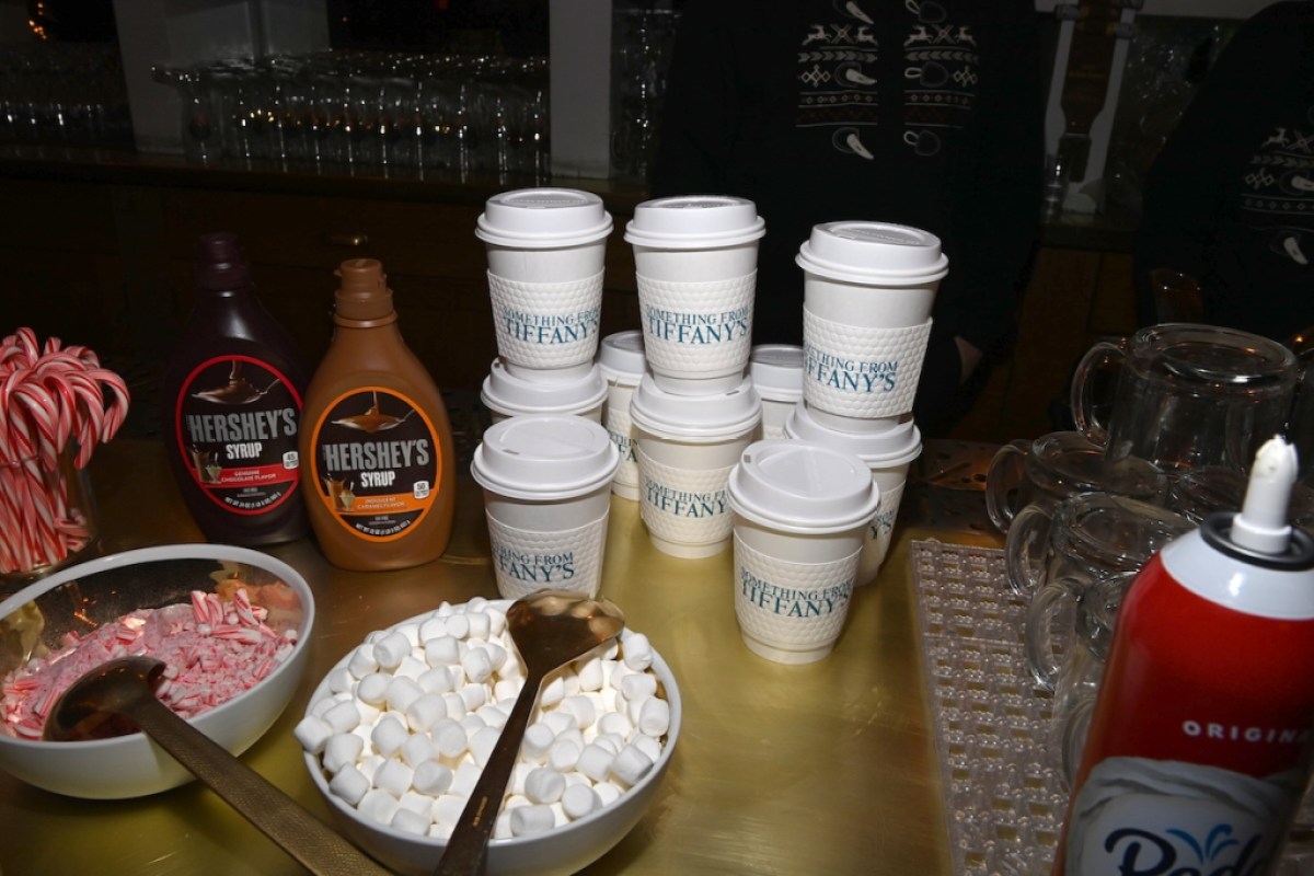 Hot chocolate bar during an NYC Winter Wonderland event last year