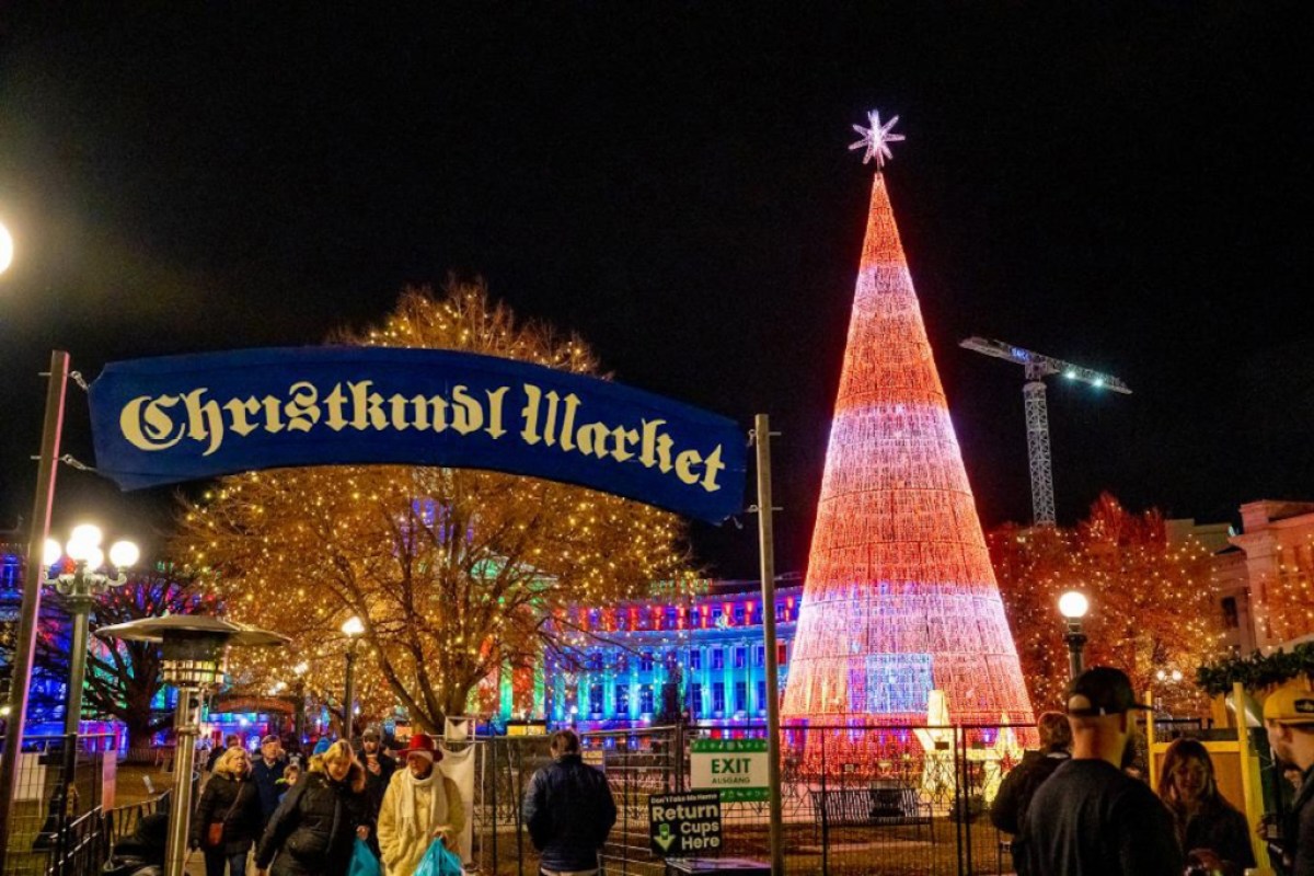 Take in the towering tree and shop at the Christkindl Market at Civic Center Park.