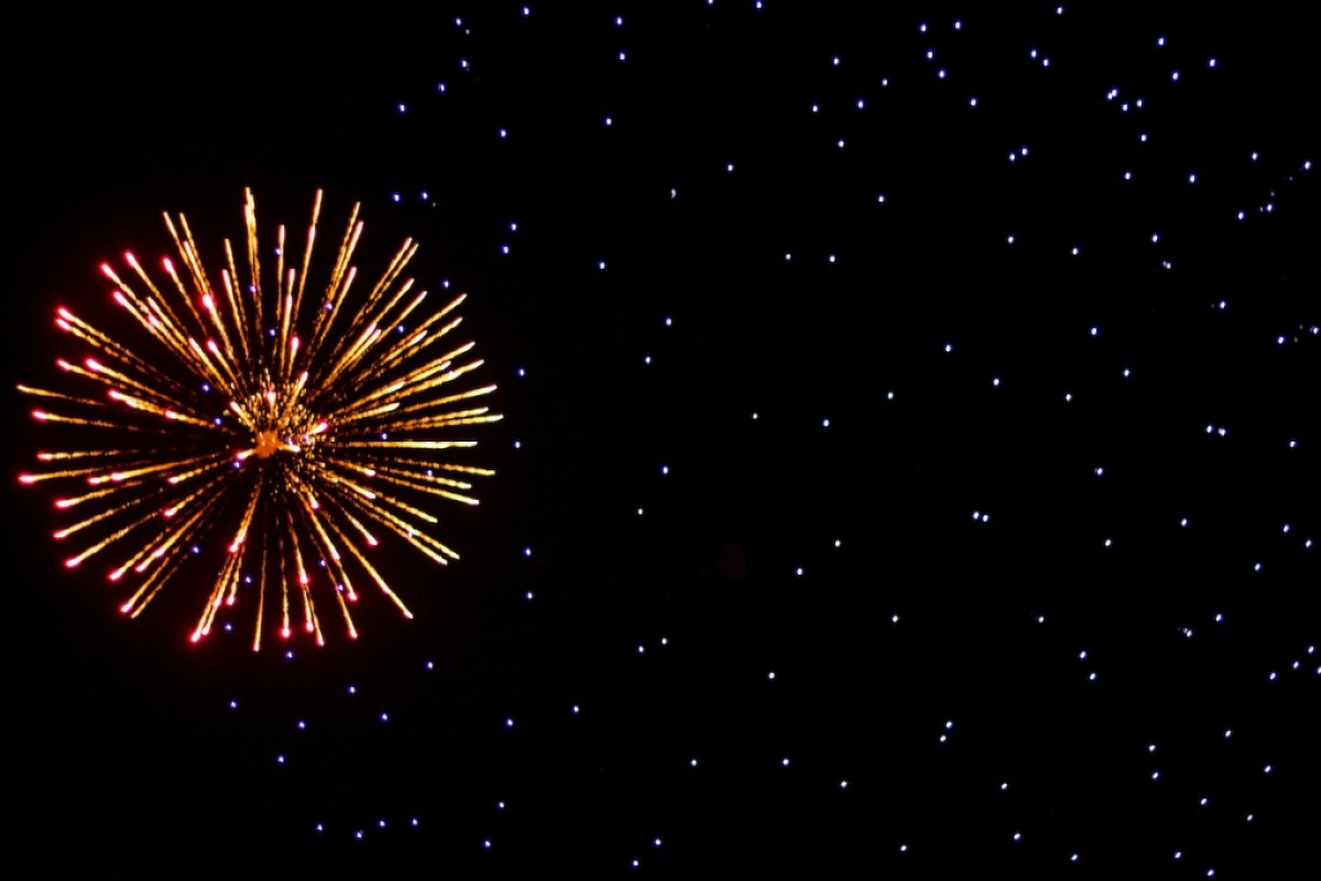 New Year's fireworks in the Netherlands