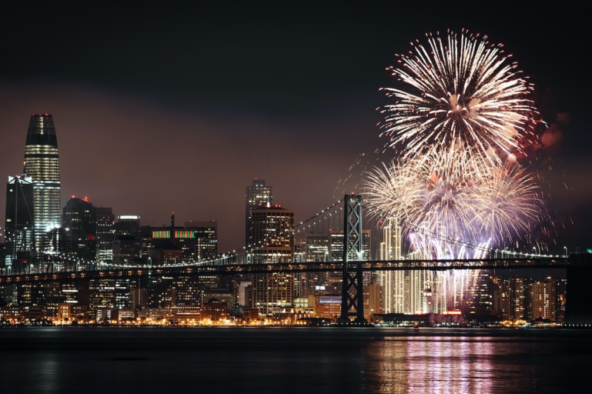 New Year's Eve fireworks in San Francisco