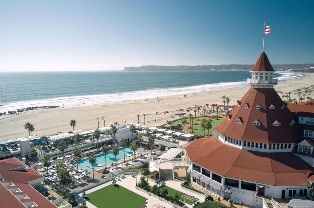 Aerial view of Hotel del Coronado