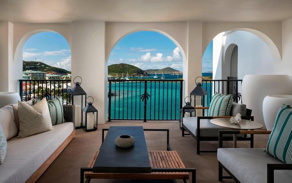 Living room view of The Ritz-Carlton St Thomas