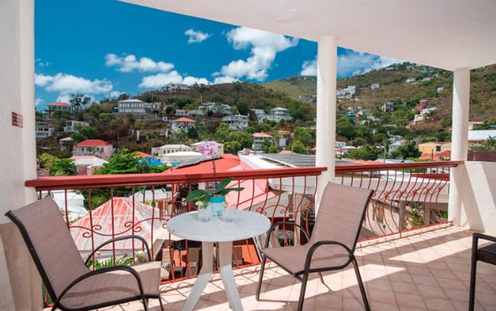 Balcony view of Bunker Hill Hotel