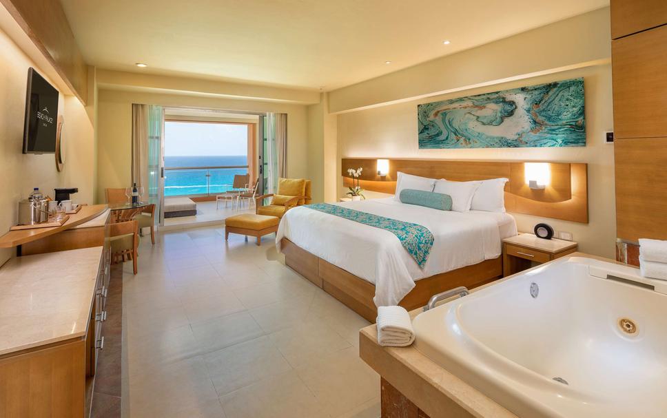 Bedroom view of Beach Palace