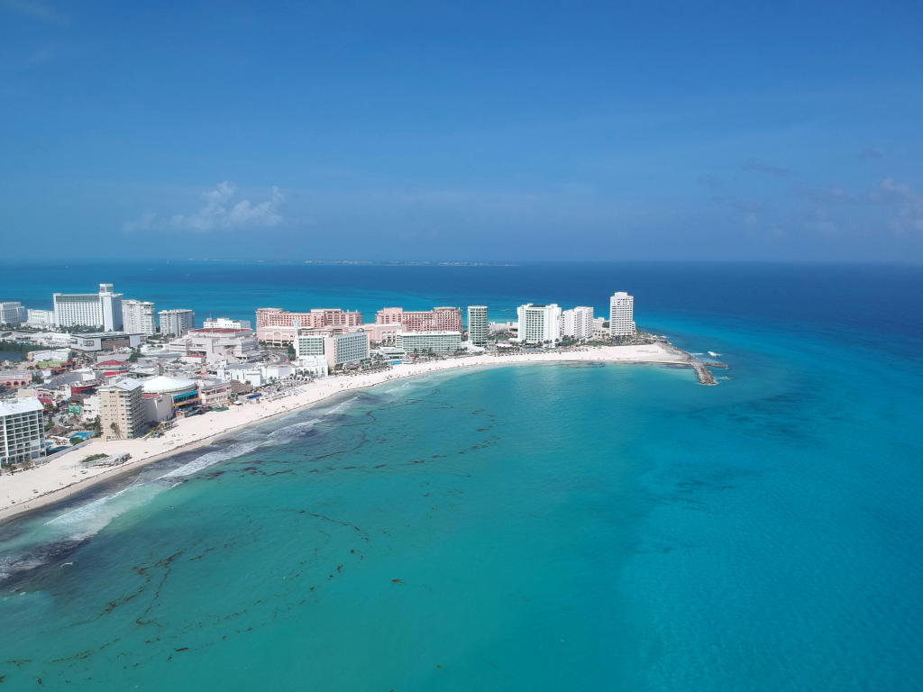 Aerial View of Cancun