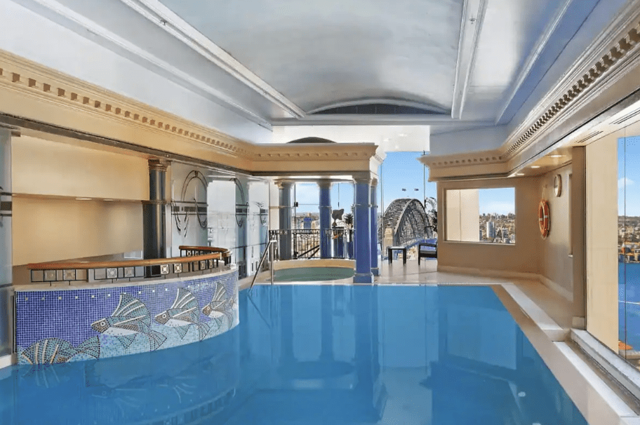 Pool view of the Central Sydney Apartment