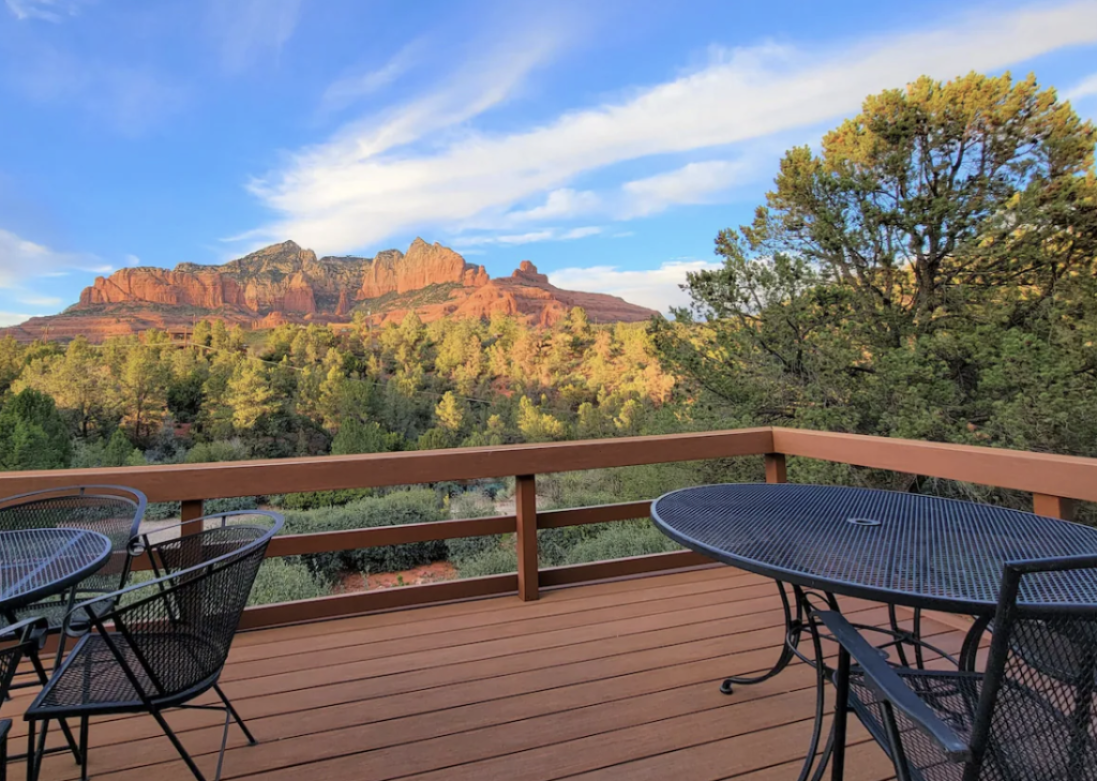Balcony view from the Magnificent Sedona Red Rock