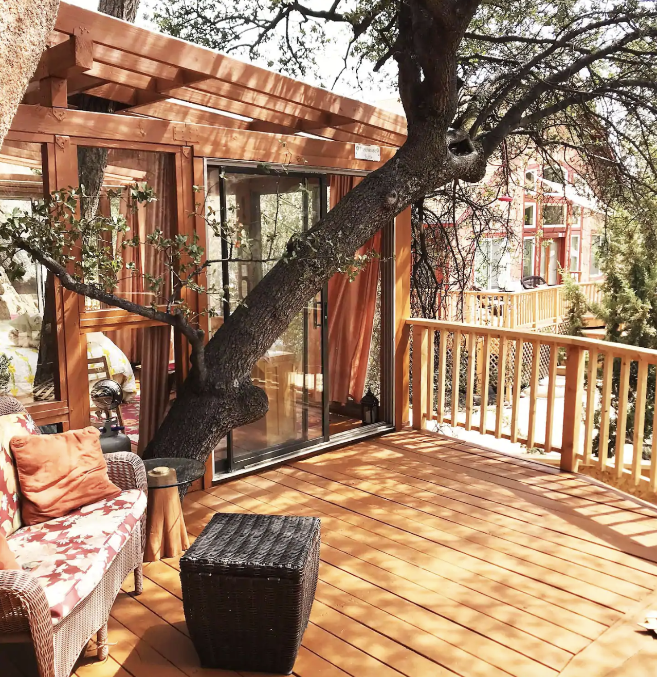 balcony view of the wild treehouse paradise