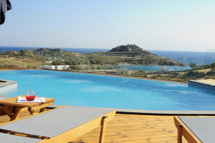 Pool view of the Almyra Guest Houses
