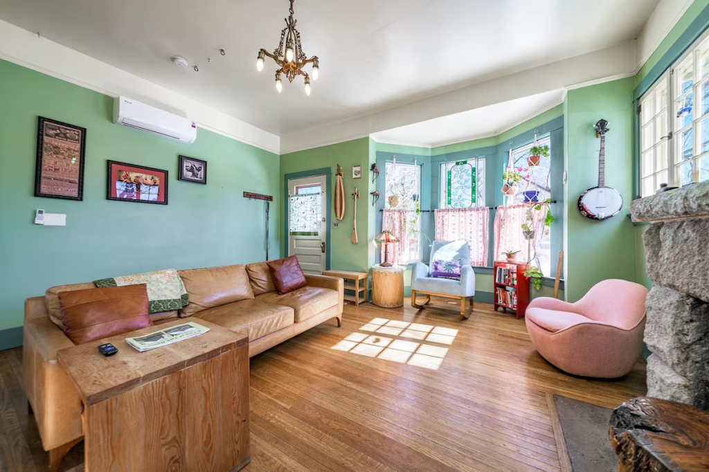 Living room view of The Lindemann House