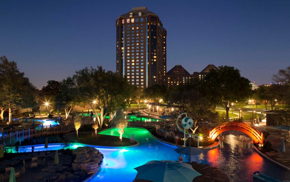 Pool view of Hilton Anatole