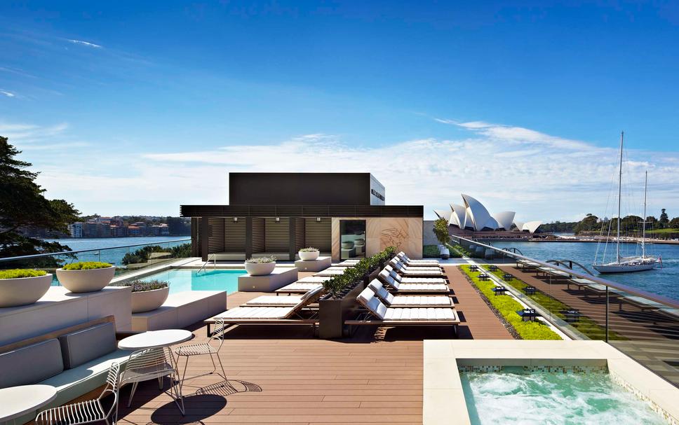 Pool view of Park Hyatt Sydney