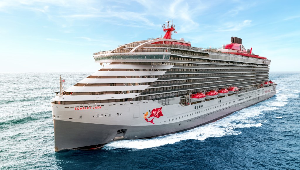 Scarlet lady Virgin Voyages Cruise Ship