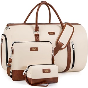 Tibes Garment Bag showing main bag, and two smaller bags