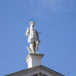 Venice hidden gems include the Church of San Sebastian, which has an iconic statue atop its steeple