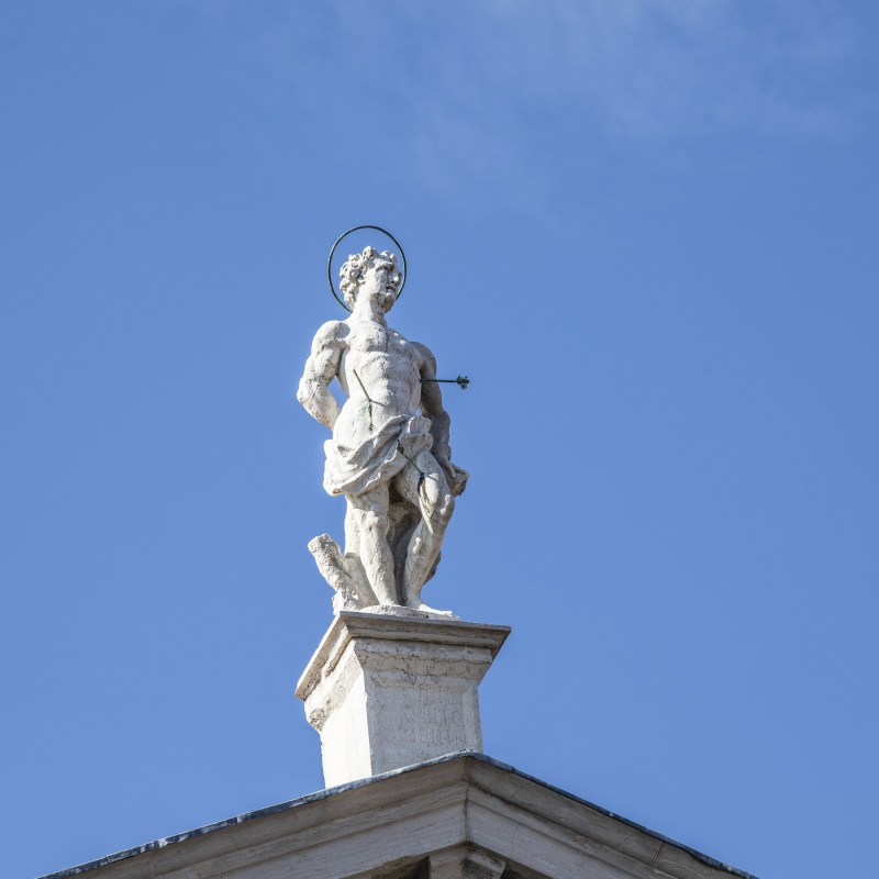 Venice hidden gems include the Church of San Sebastian, which has an iconic statue atop its steeple